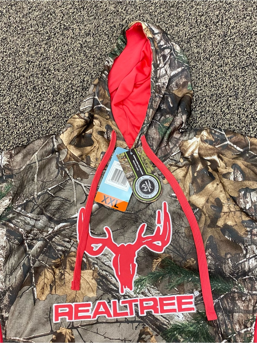 RealTree Women’s Hooded Sweatshirt Size XXL Camo & Hot Pink